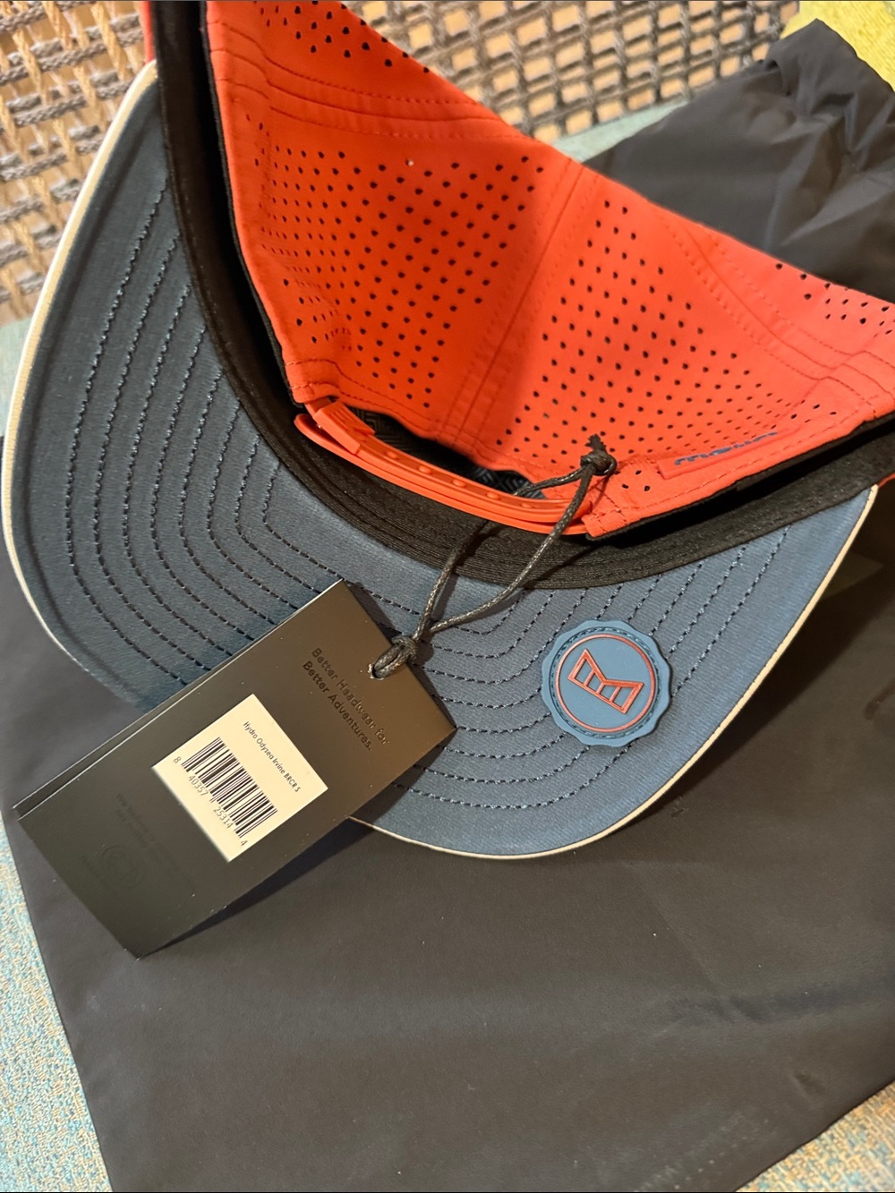 Melin Brand **CEL EXCLUSIVE IRVINE** Two-Tone Red and Cream Snapback Hat - Picture 5 of 17